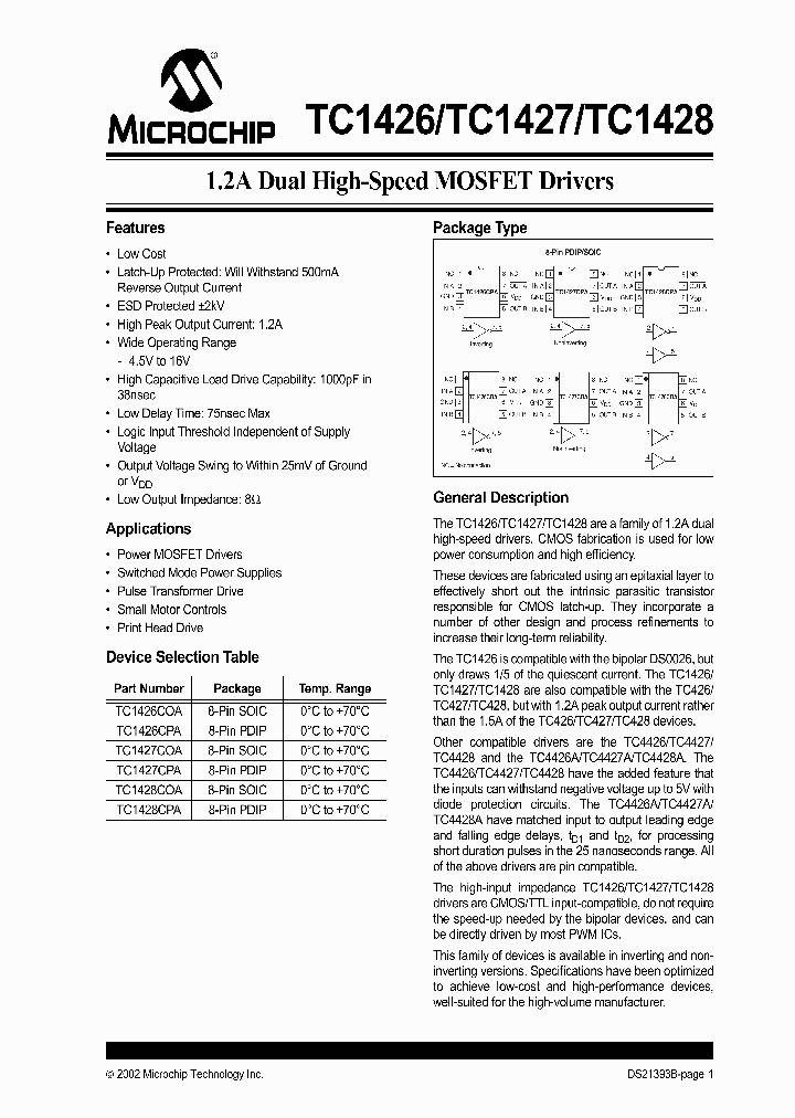TC1426CPA_164515.PDF Datasheet