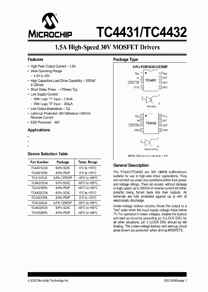 TC4431COA_128983.PDF Datasheet