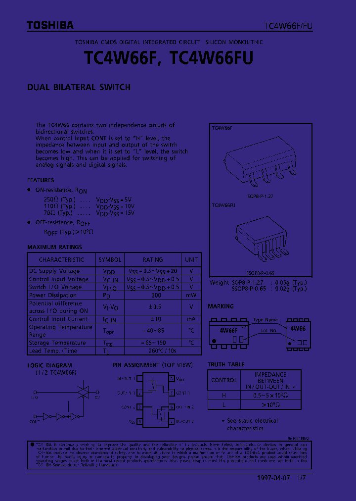 TC4W66_71393.PDF Datasheet