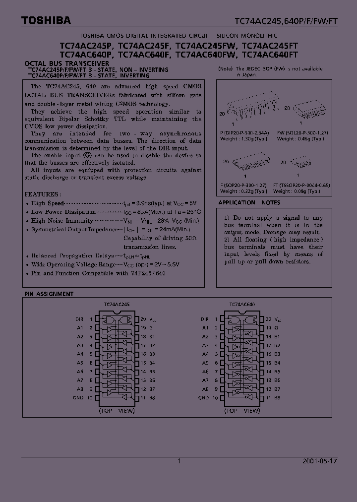 TC74AC245F_17801.PDF Datasheet