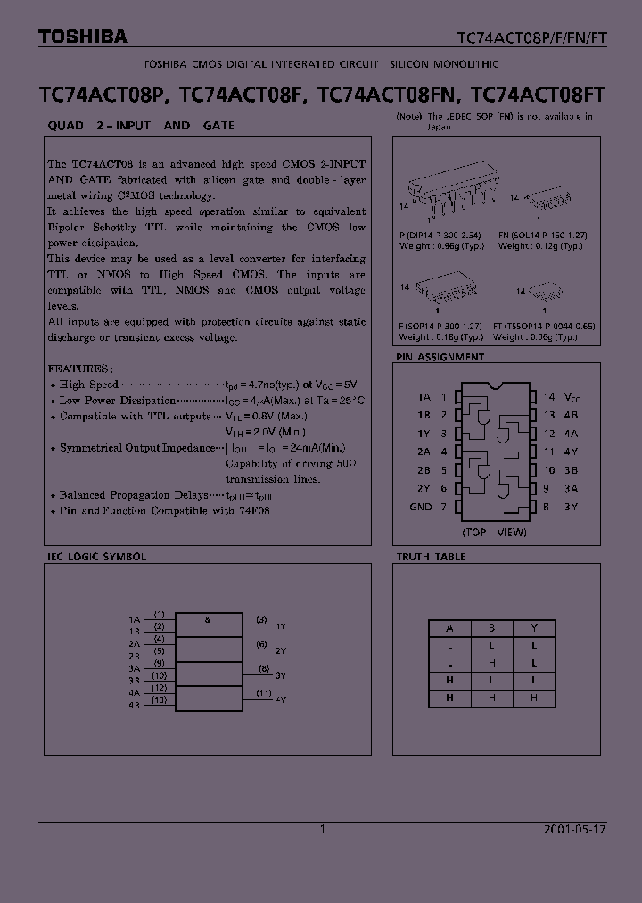 TC74ACT08F_16034.PDF Datasheet