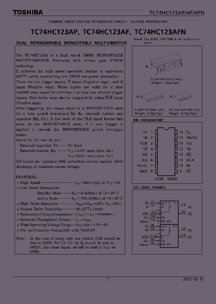 TC74HC123AF_100214.PDF Datasheet