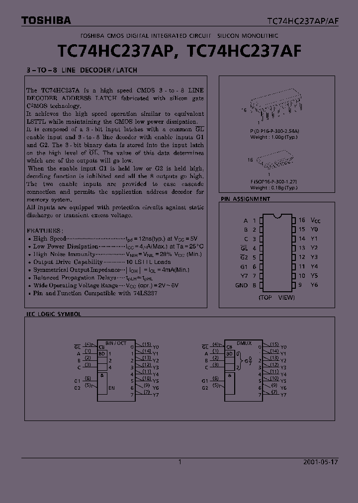 TC74HC237AF_182432.PDF Datasheet