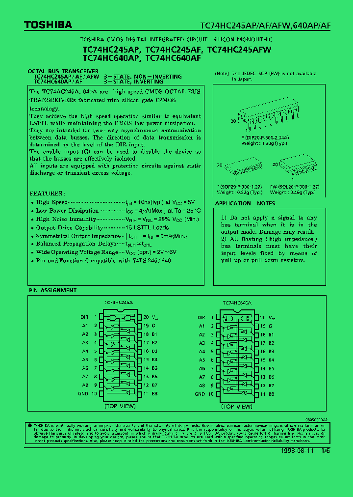 TC74HC245_10559.PDF Datasheet