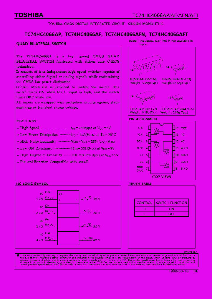TC74HC4066AF_100251.PDF Datasheet