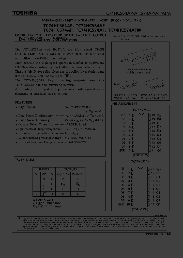 TC74HC574AF_78673.PDF Datasheet