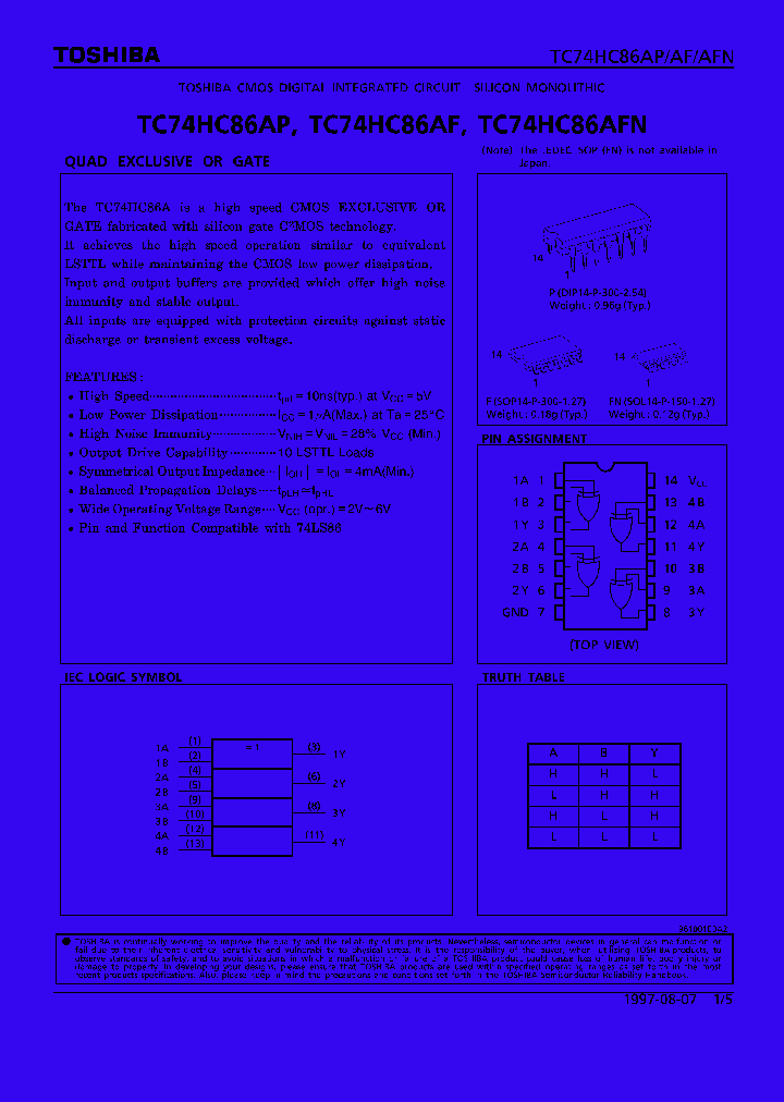 TC74HC86_176369.PDF Datasheet