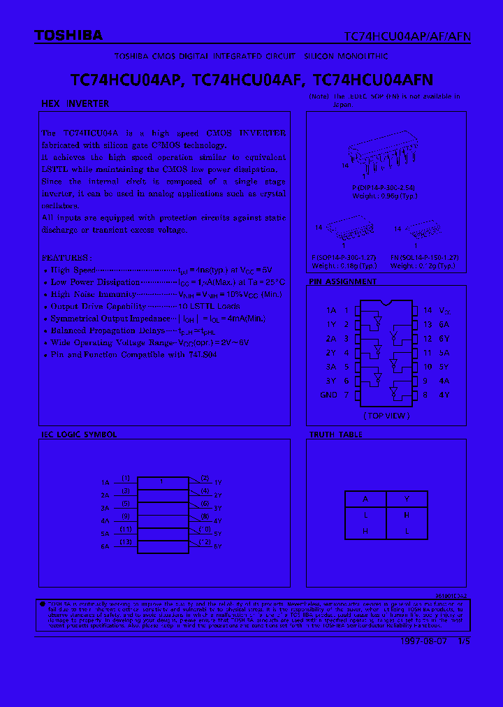 TC74HCU04_4405.PDF Datasheet