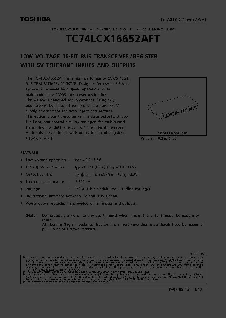 TC74LCX16652AFT_27904.PDF Datasheet