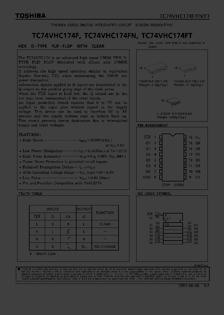 TC74VHC174F_100417.PDF Datasheet