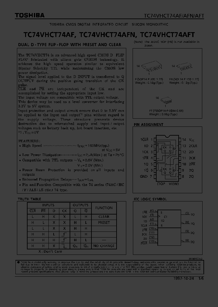 TC74VHCT74AF_90789.PDF Datasheet