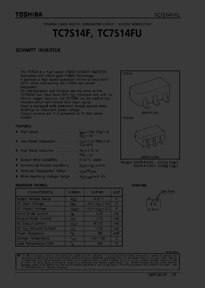 TC7S14_188667.PDF Datasheet