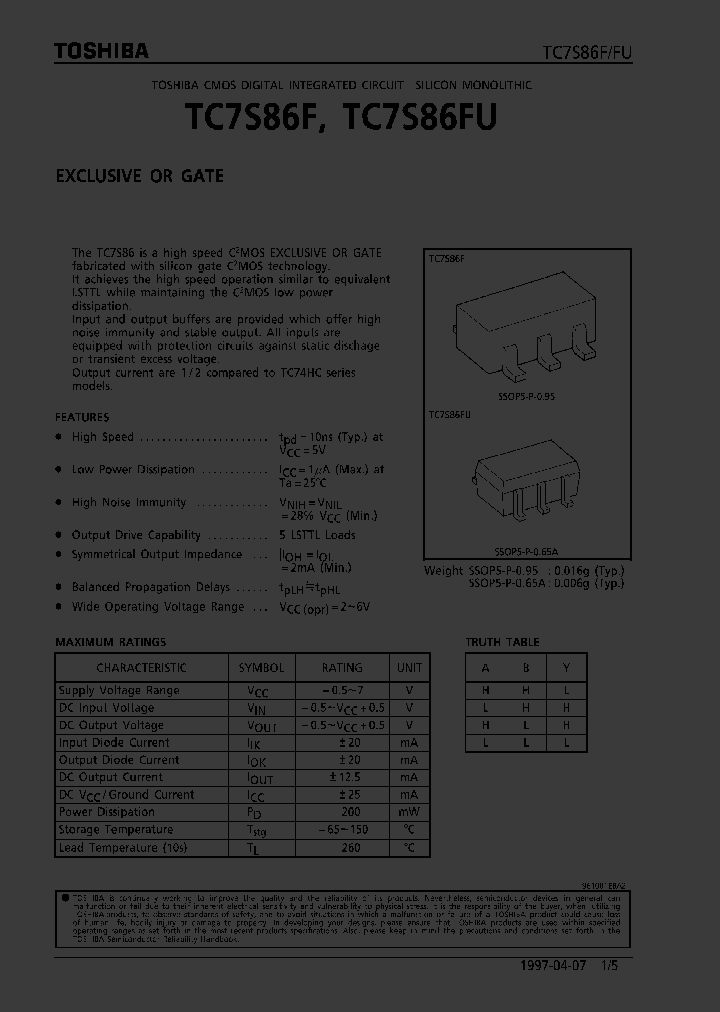TC7S86F_36877.PDF Datasheet
