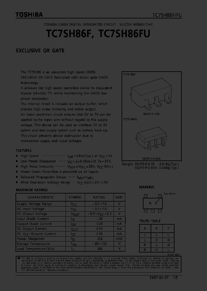 TC7SH86F_169523.PDF Datasheet