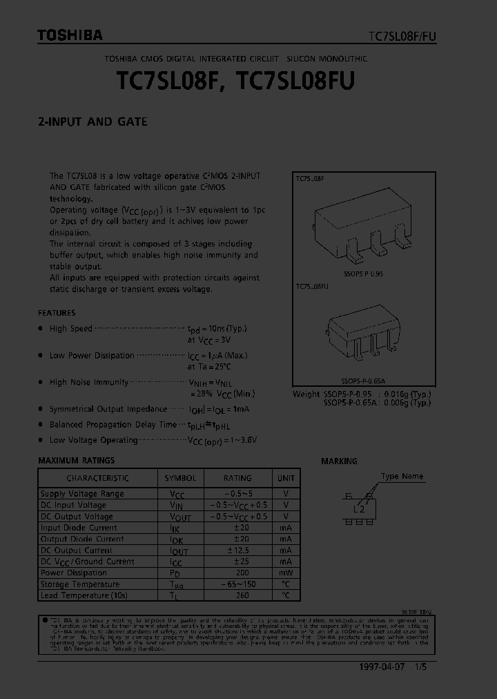 TC7SL08F_36896.PDF Datasheet