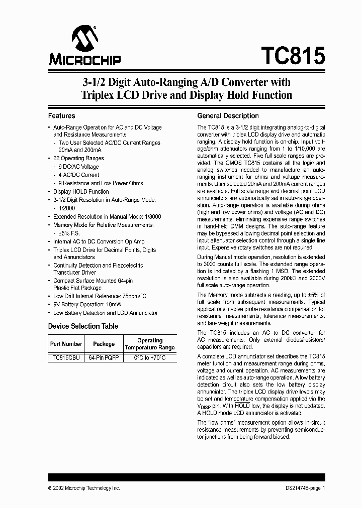 TC815_71017.PDF Datasheet