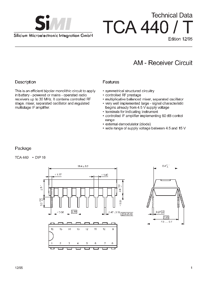 TCA440_70926.PDF Datasheet