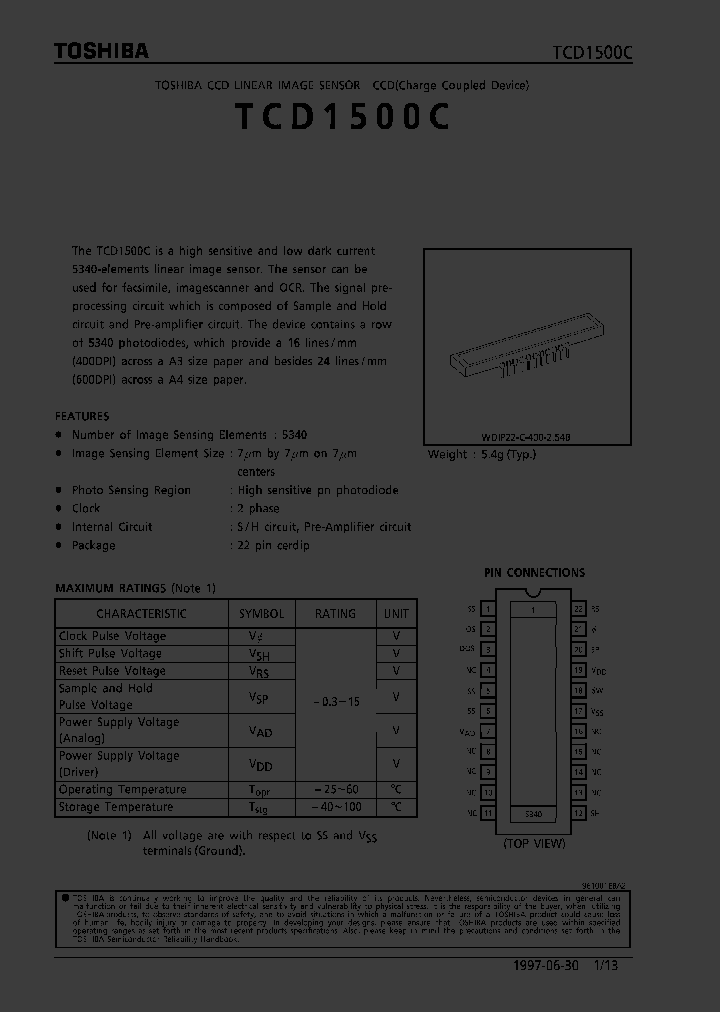 TCD1500C_70158.PDF Datasheet