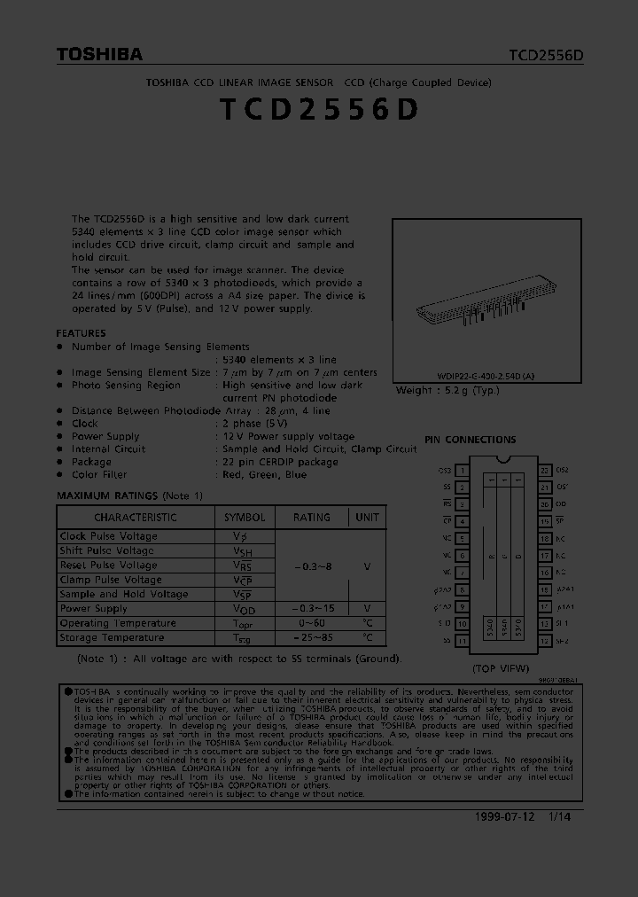 TCD2556_70186.PDF Datasheet