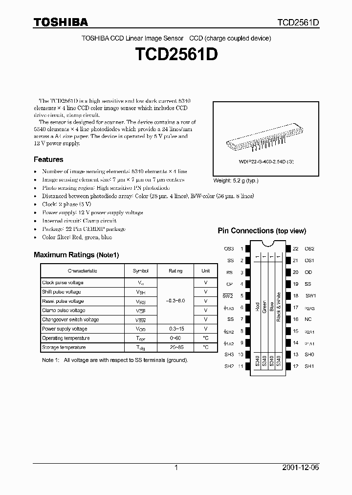 TCD2561D_70189.PDF Datasheet