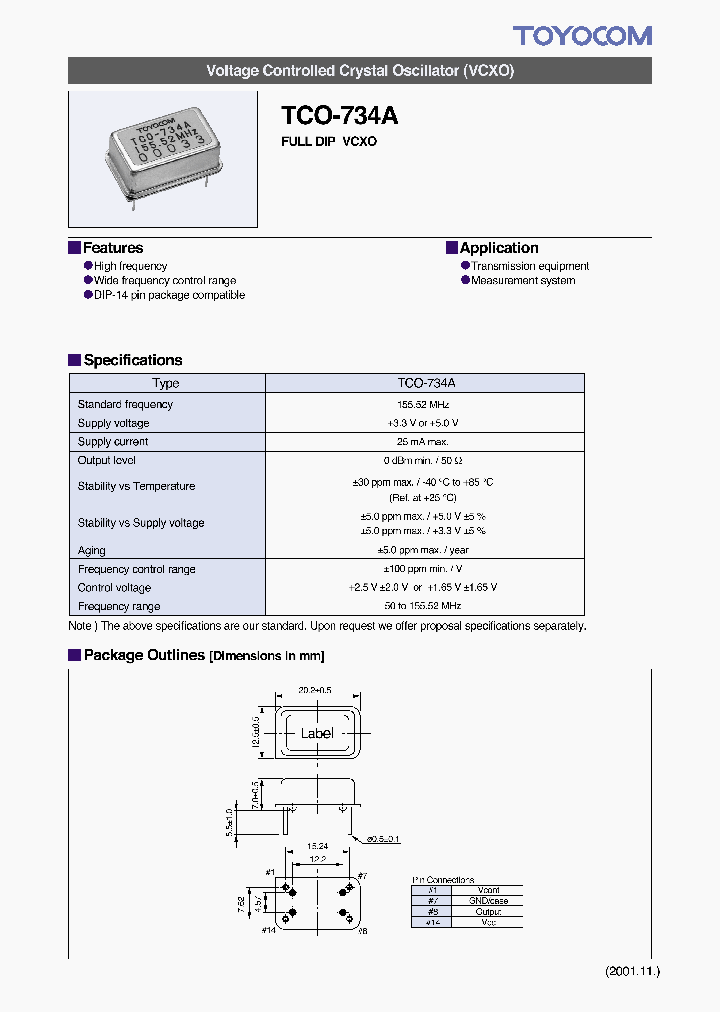 TCO-734A_70534.PDF Datasheet