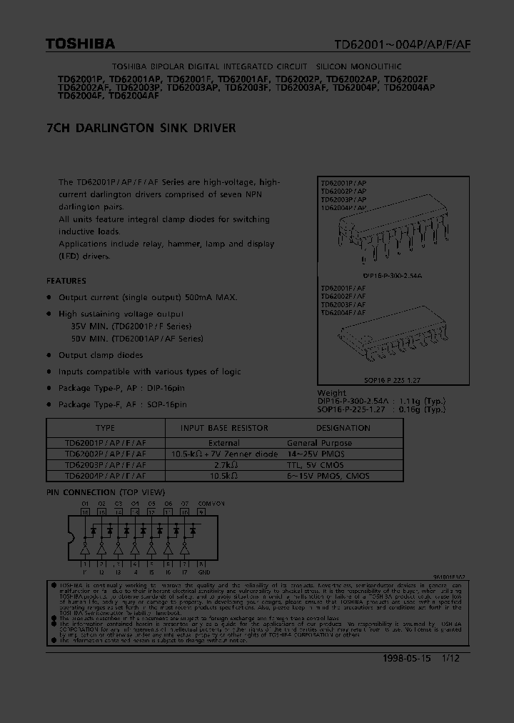 TD62001P_97455.PDF Datasheet