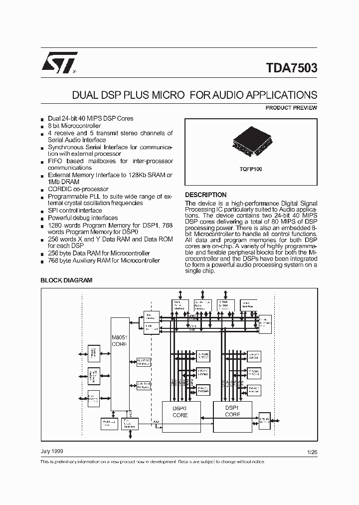 TDA7503_144983.PDF Datasheet