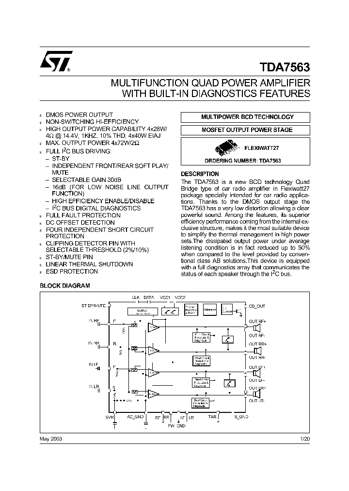 TDA7563_184033.PDF Datasheet