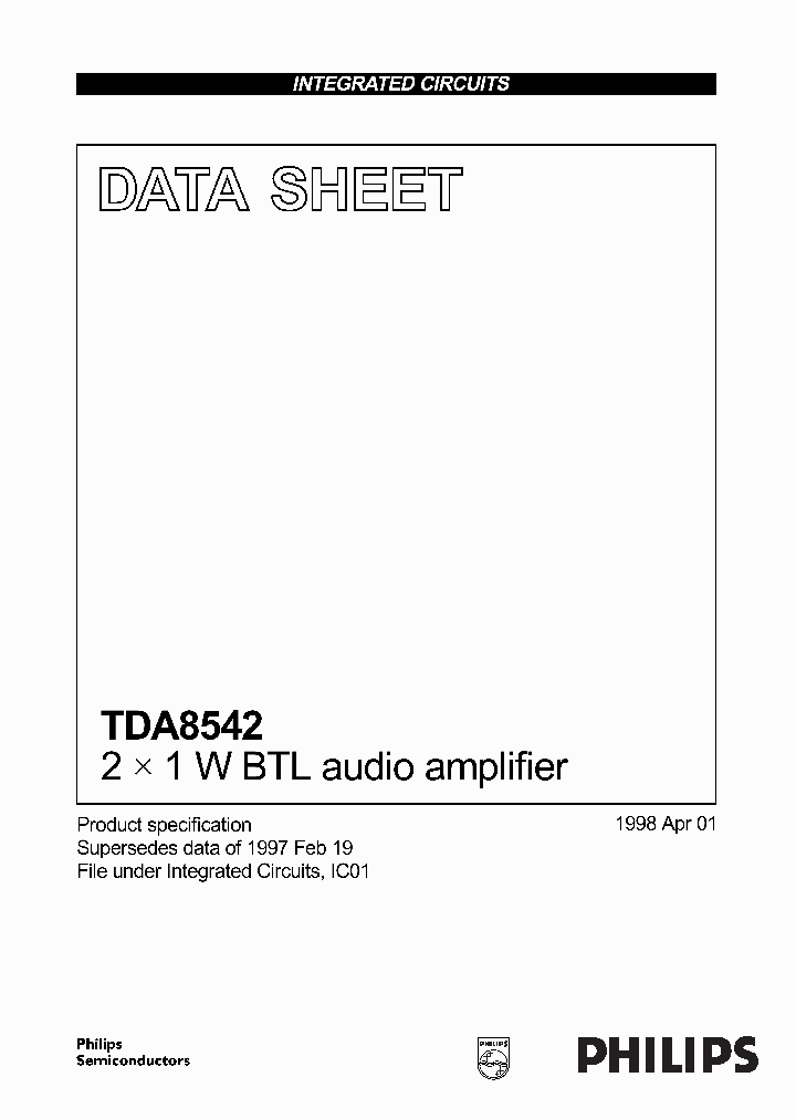 TDA8542_37048.PDF Datasheet