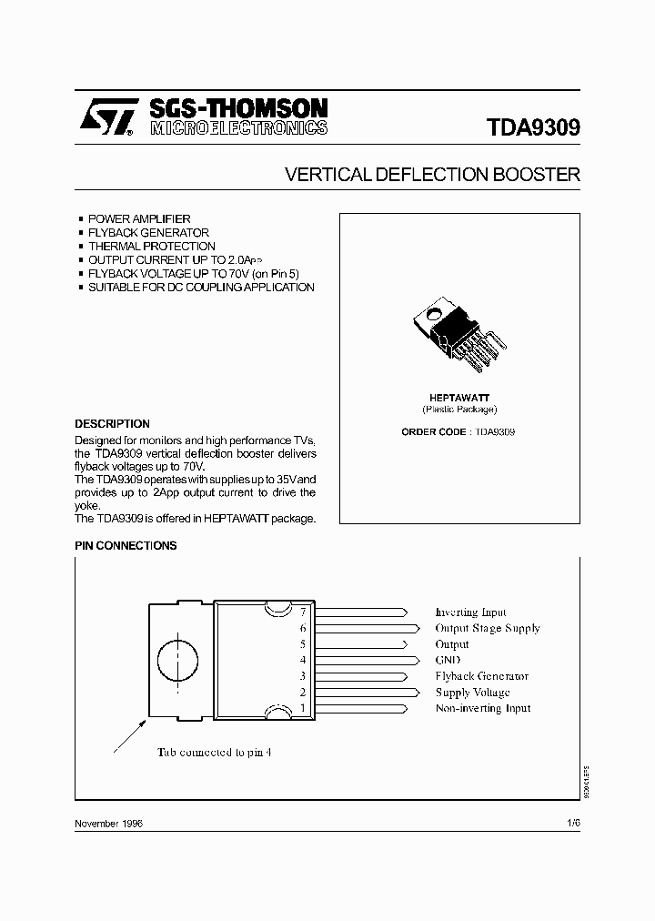TDA9309_146104.PDF Datasheet