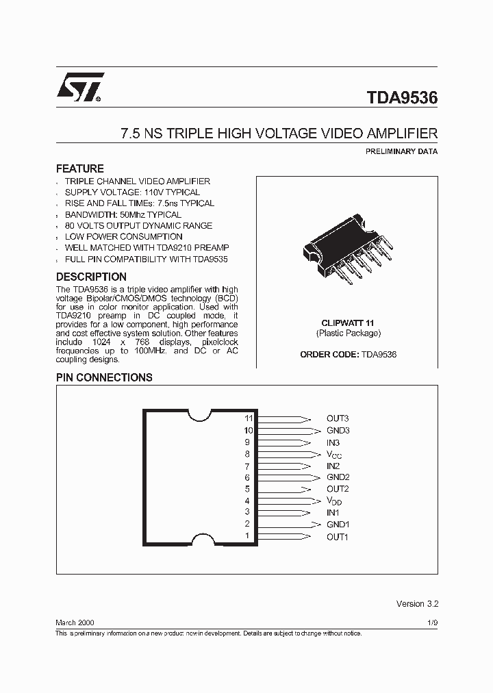 TDA9536_154164.PDF Datasheet