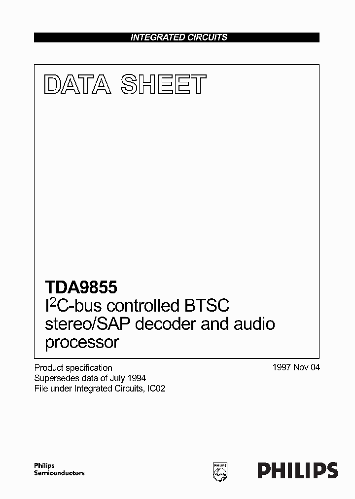TDA9855_149746.PDF Datasheet