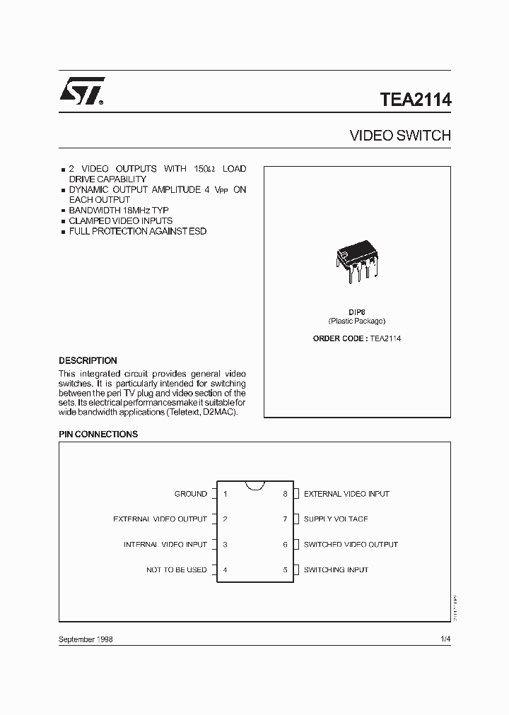 TEA2114_149653.PDF Datasheet