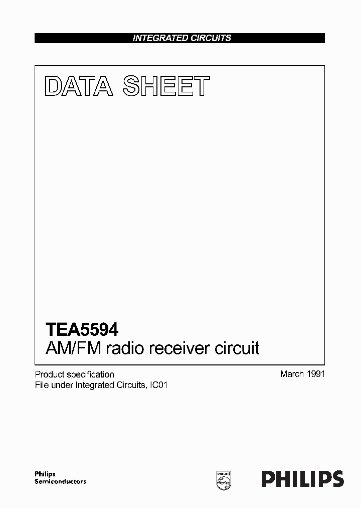 TEA5594_146500.PDF Datasheet