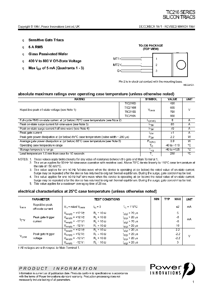 TIC216_68917.PDF Datasheet