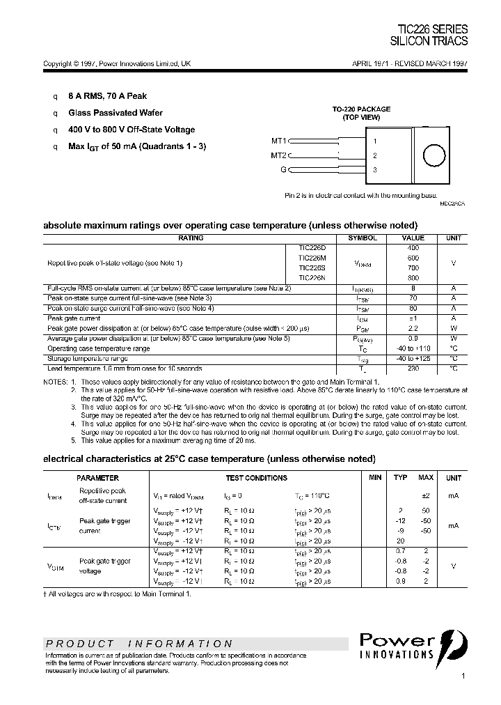 TIC226_68931.PDF Datasheet