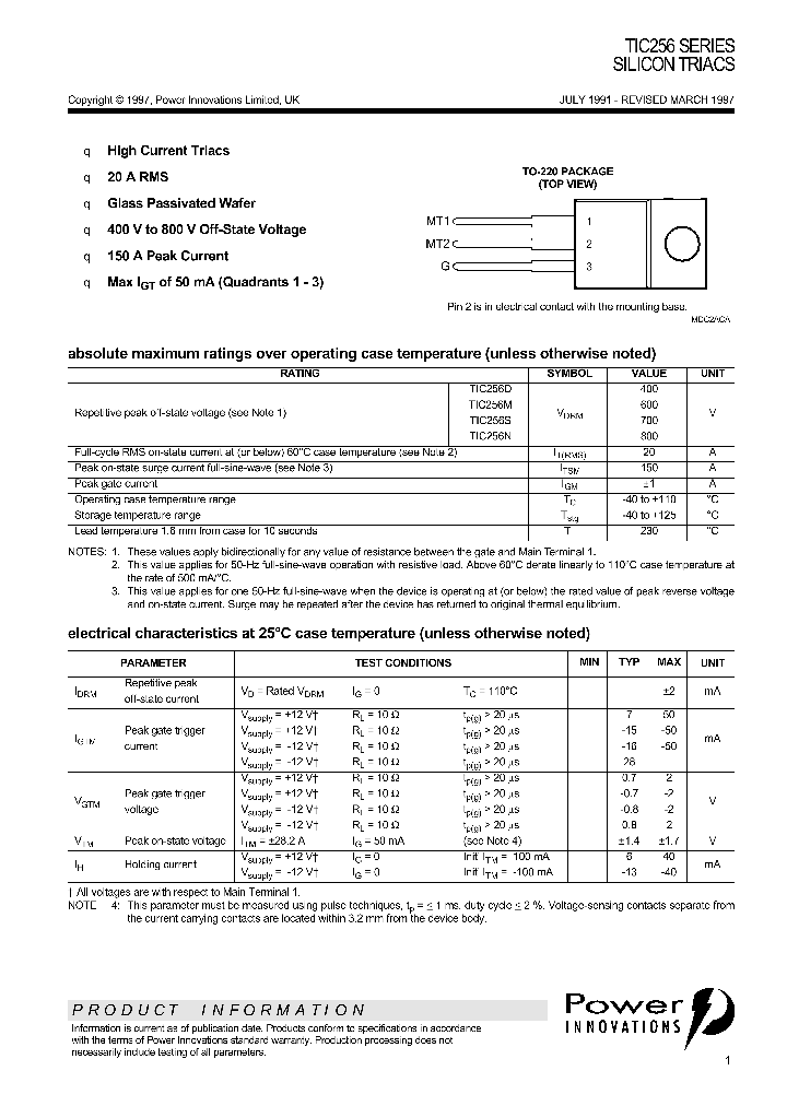 TIC256_68951.PDF Datasheet