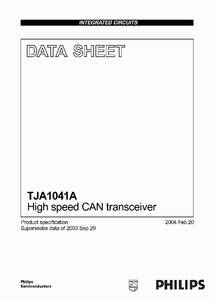 TJA1041_67734.PDF Datasheet