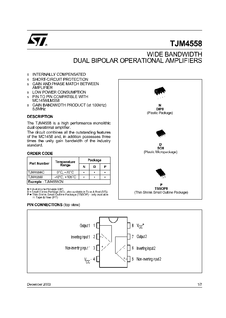 TJM4558_162163.PDF Datasheet