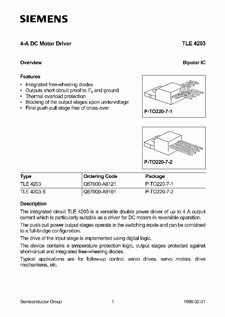 TLE4203_95148.PDF Datasheet