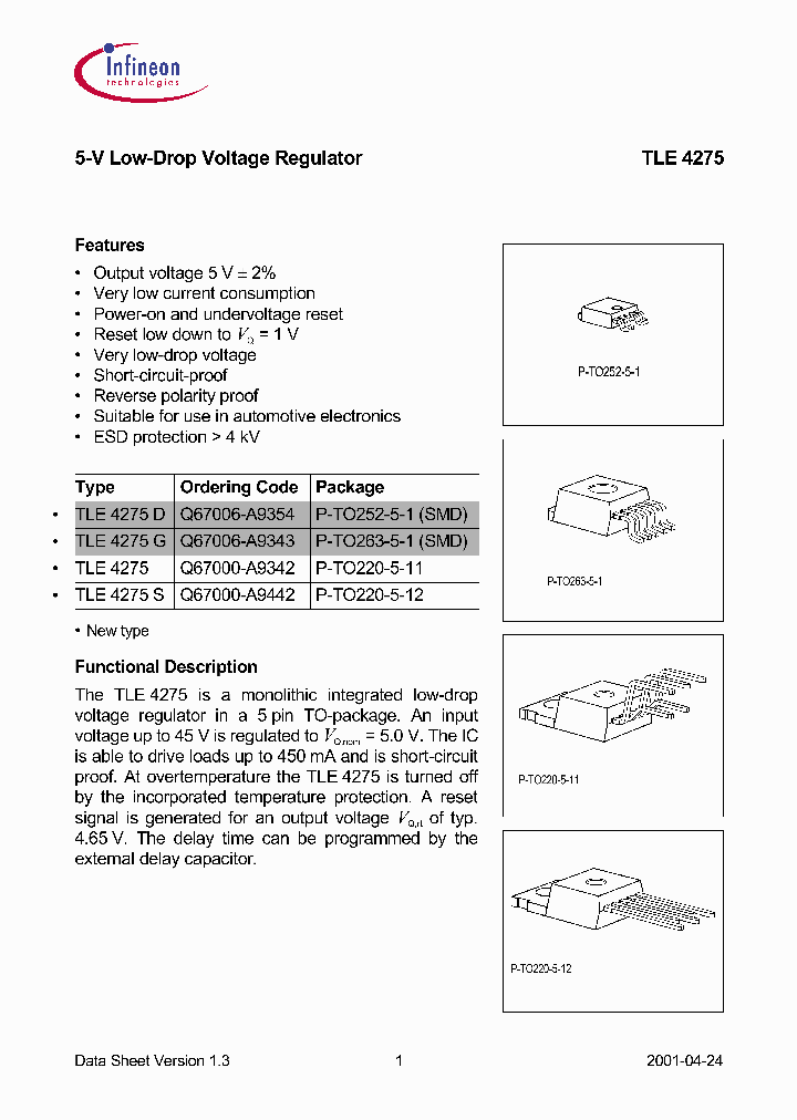 TLE4275_101956.PDF Datasheet