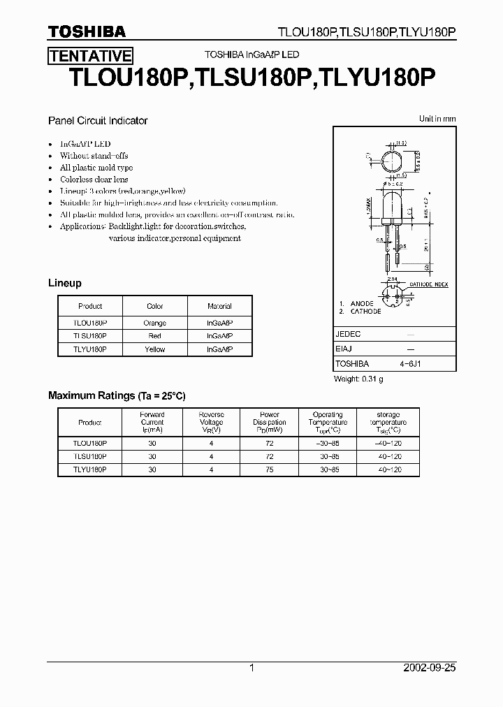 TLOU180P_62147.PDF Datasheet