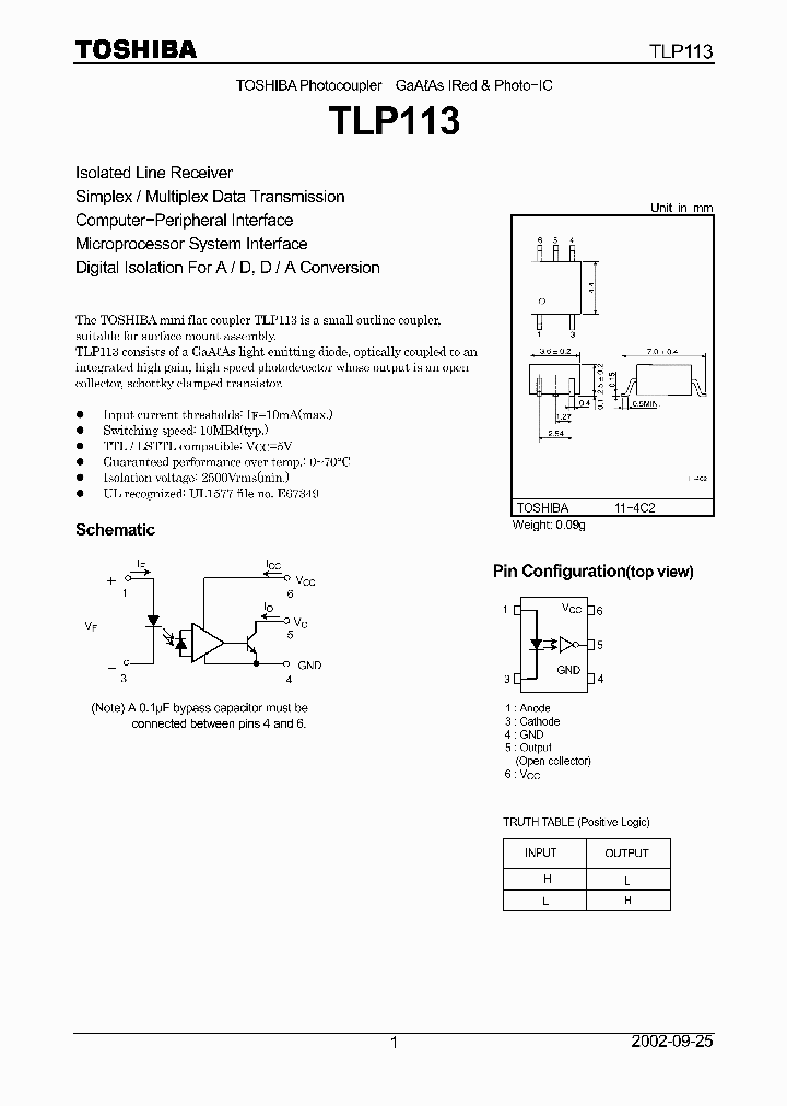 TLP113_165119.PDF Datasheet