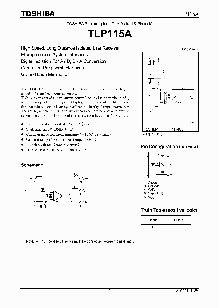 TLP115A_37243.PDF Datasheet