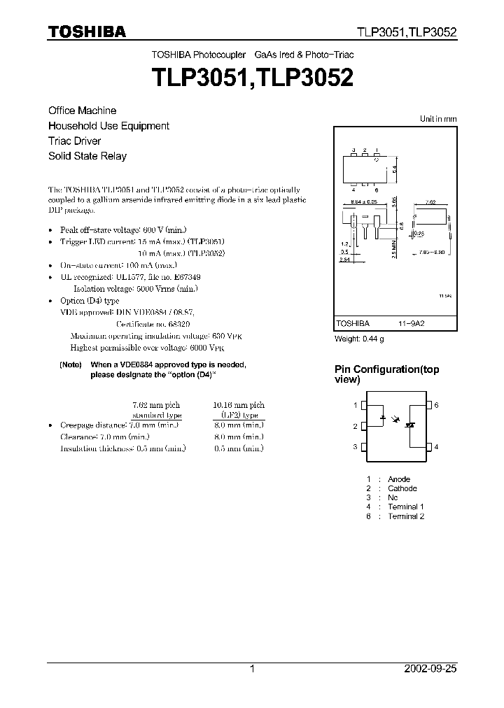 TLP3051_4109.PDF Datasheet