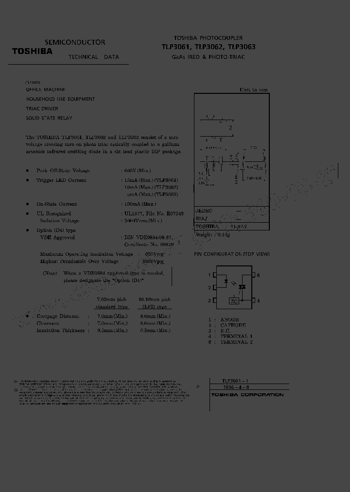 TLP3061_4115.PDF Datasheet