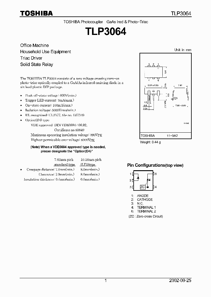 TLP3064_4118.PDF Datasheet