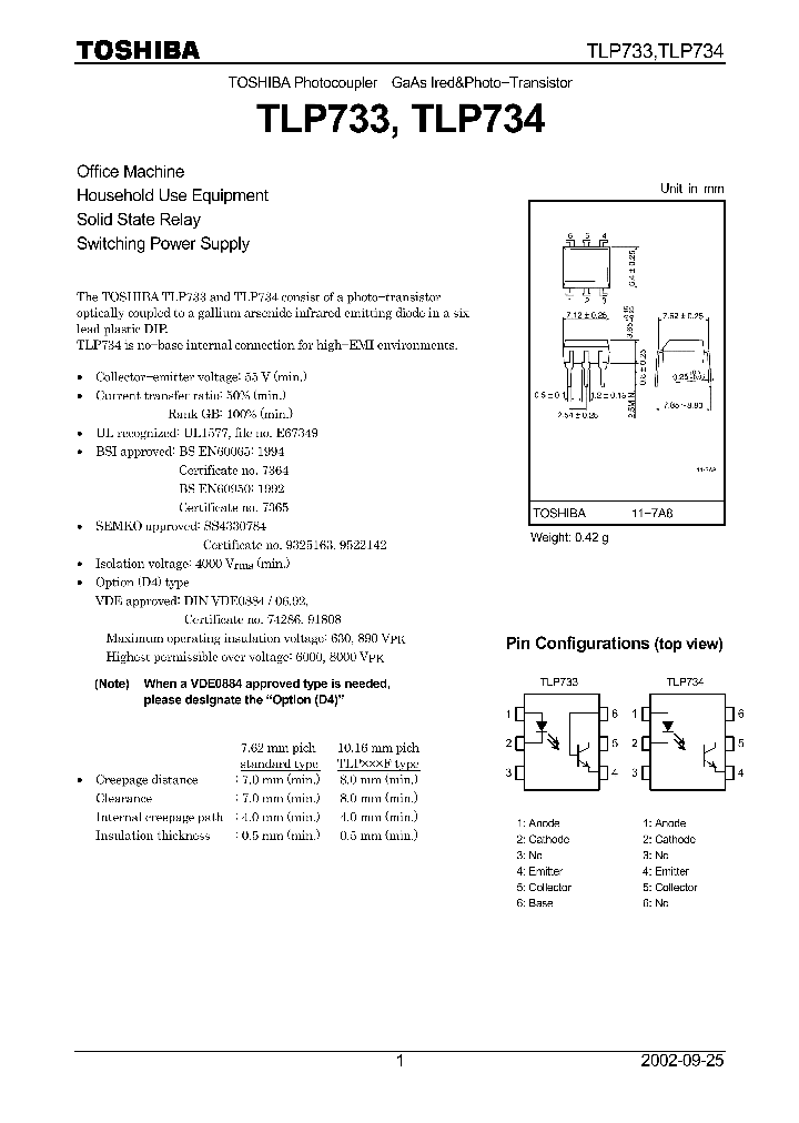 TLP733_4293.PDF Datasheet