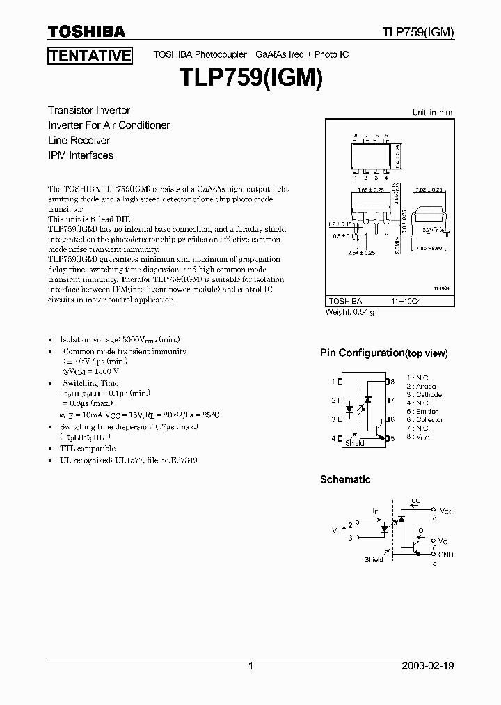 TLP759_4303.PDF Datasheet