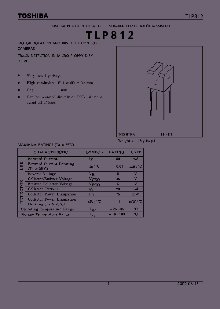 TLP812_4317.PDF Datasheet